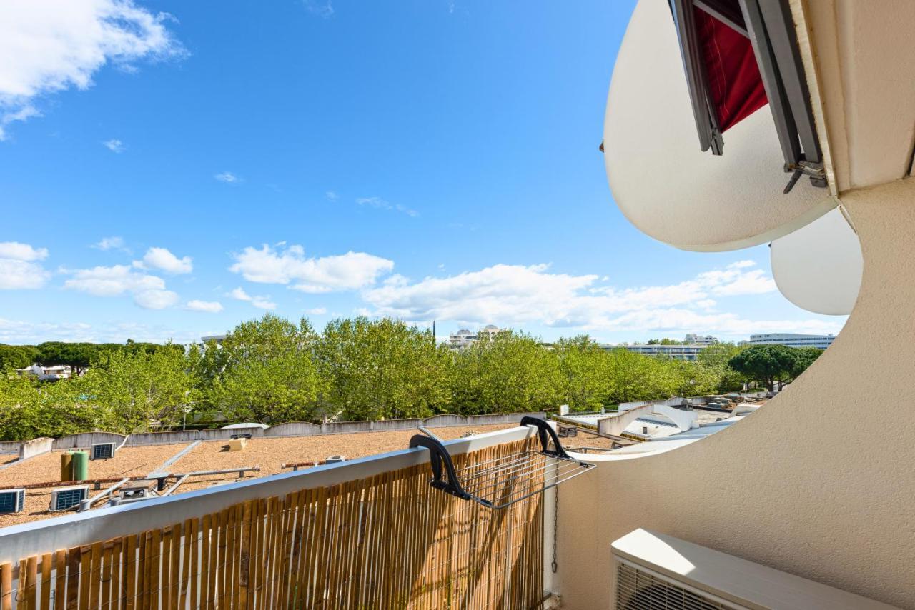 NEW - Studio cosy - Plages à 5min - Parking privé - WIFI - Commerces au pied du bâtiment La Grande-Motte Exterior foto