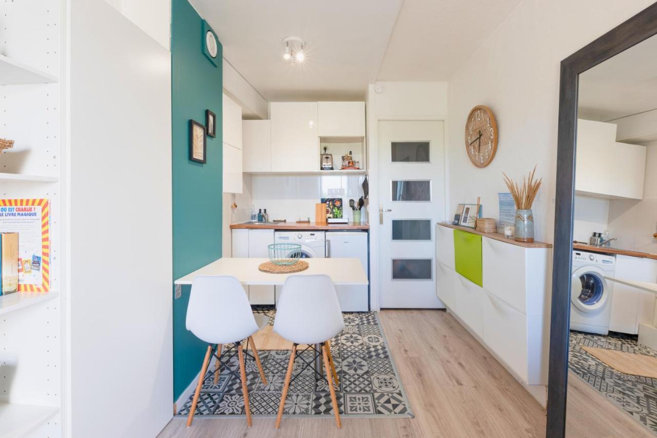 NEW - Studio cosy - Plages à 5min - Parking privé - WIFI - Commerces au pied du bâtiment La Grande-Motte Exterior foto